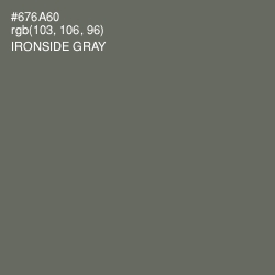 #676A60 - Ironside Gray Color Image